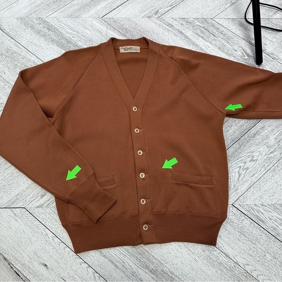 Vintage Rust Cardigan Sweater - Picture 6 of 9